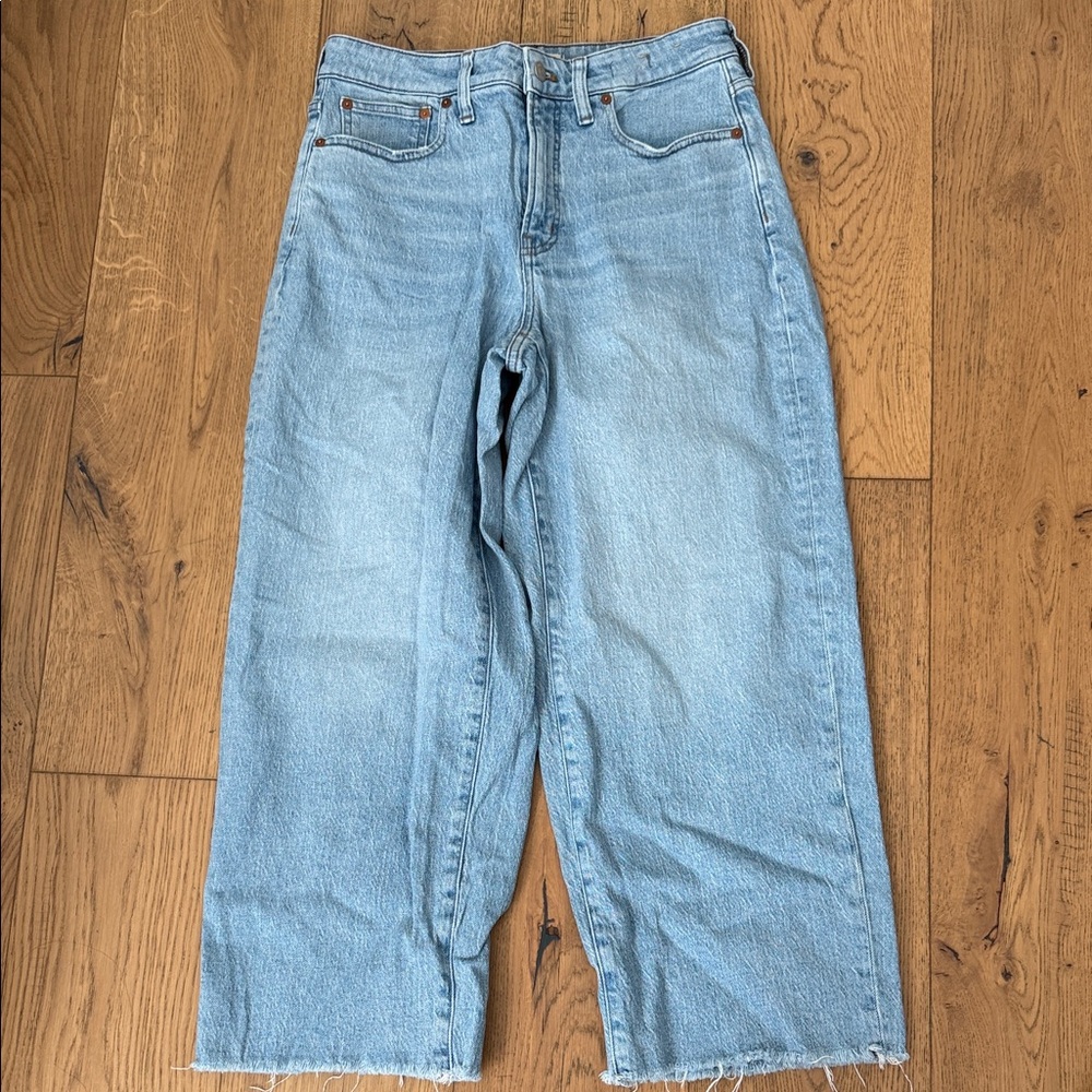 Madewell The Curvy Perfect Vintage Wide-Leg Crop Jean